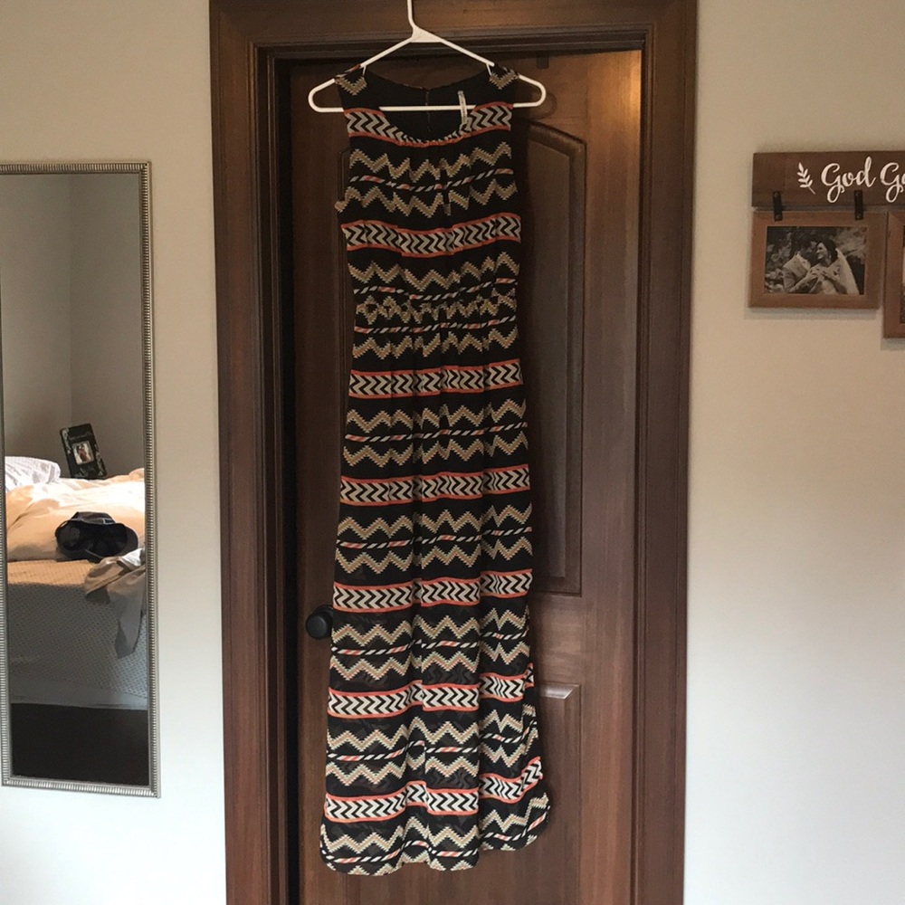 Patterned long dress